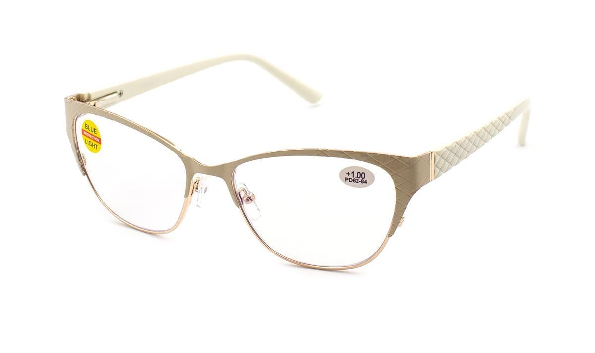 Окуляри для зору в металевій оправі Verse 24003-C3 Blue Blocker -4,50 (278351333)