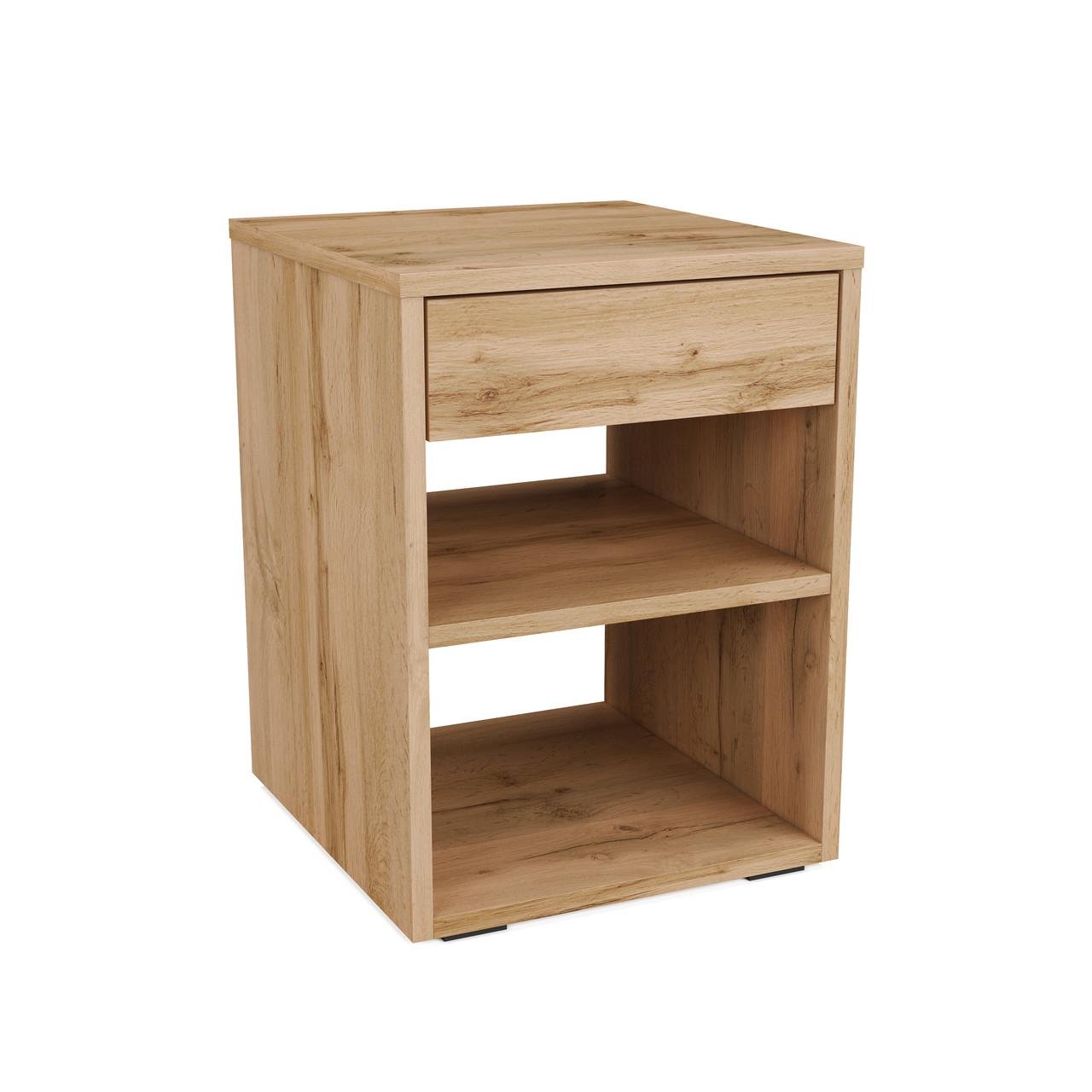 Тумба прикроватная с двумя полками Sanro 360х490х380 мм Дуб аппалачи (M0001)