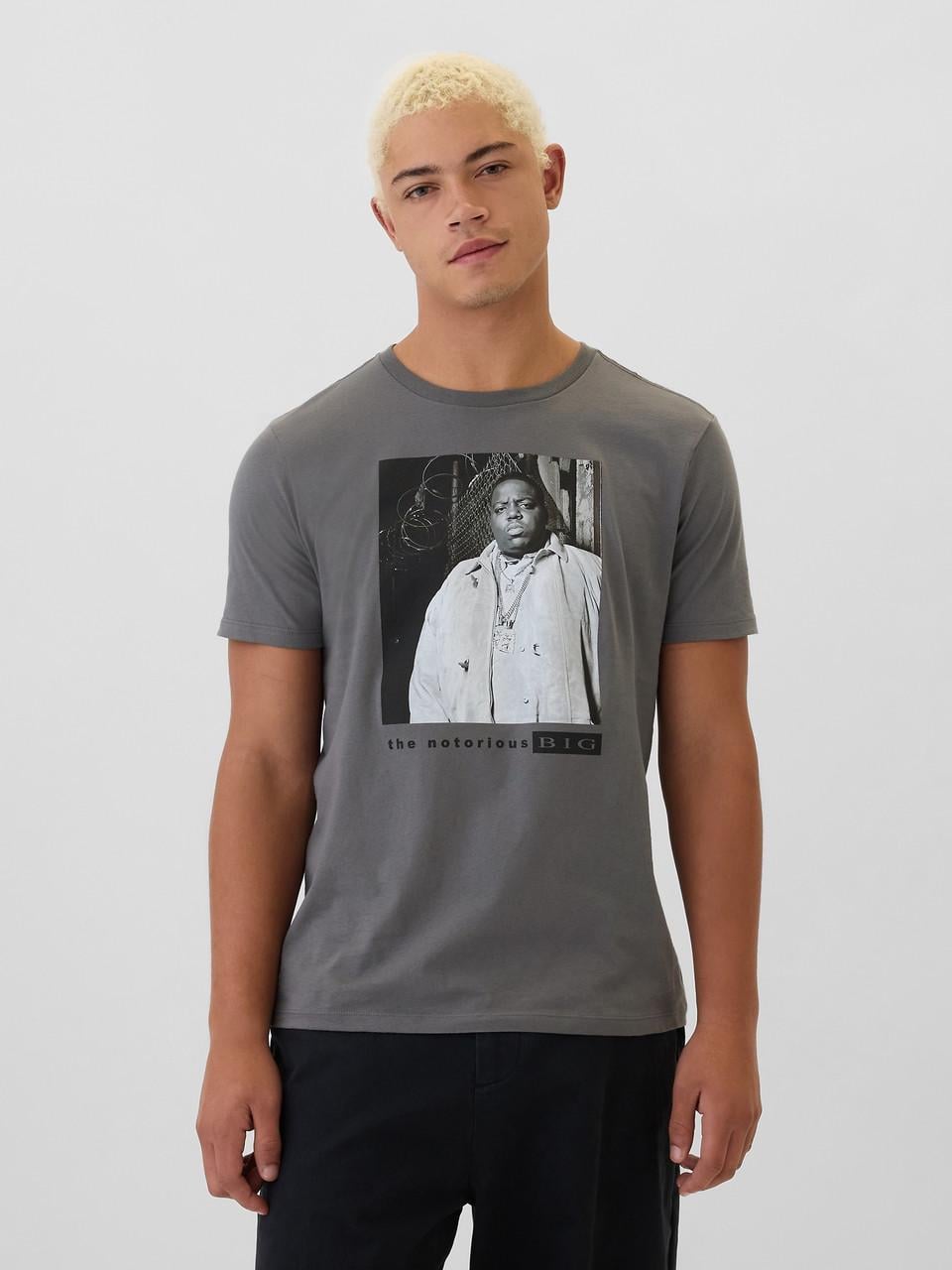 Футболка мужская GAP Biggie Graphic T-Shirt M Серый (4826241296600)