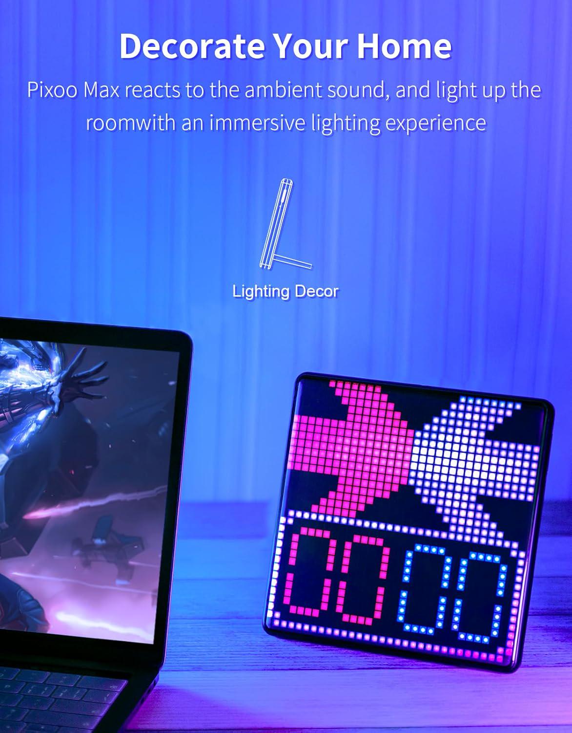 Дисплей управления мобильным телефоном Divoom Pixoo-Max Pixel Display APP с программируемым светодиодным экраном 32x32 см (12349000) - фото 6 Дисплей управления мобильным телефоном Divoom Pixoo-Max Pixel Display APP с программируемым светодиодным экраном 32x32 см (12349000) - фото 6