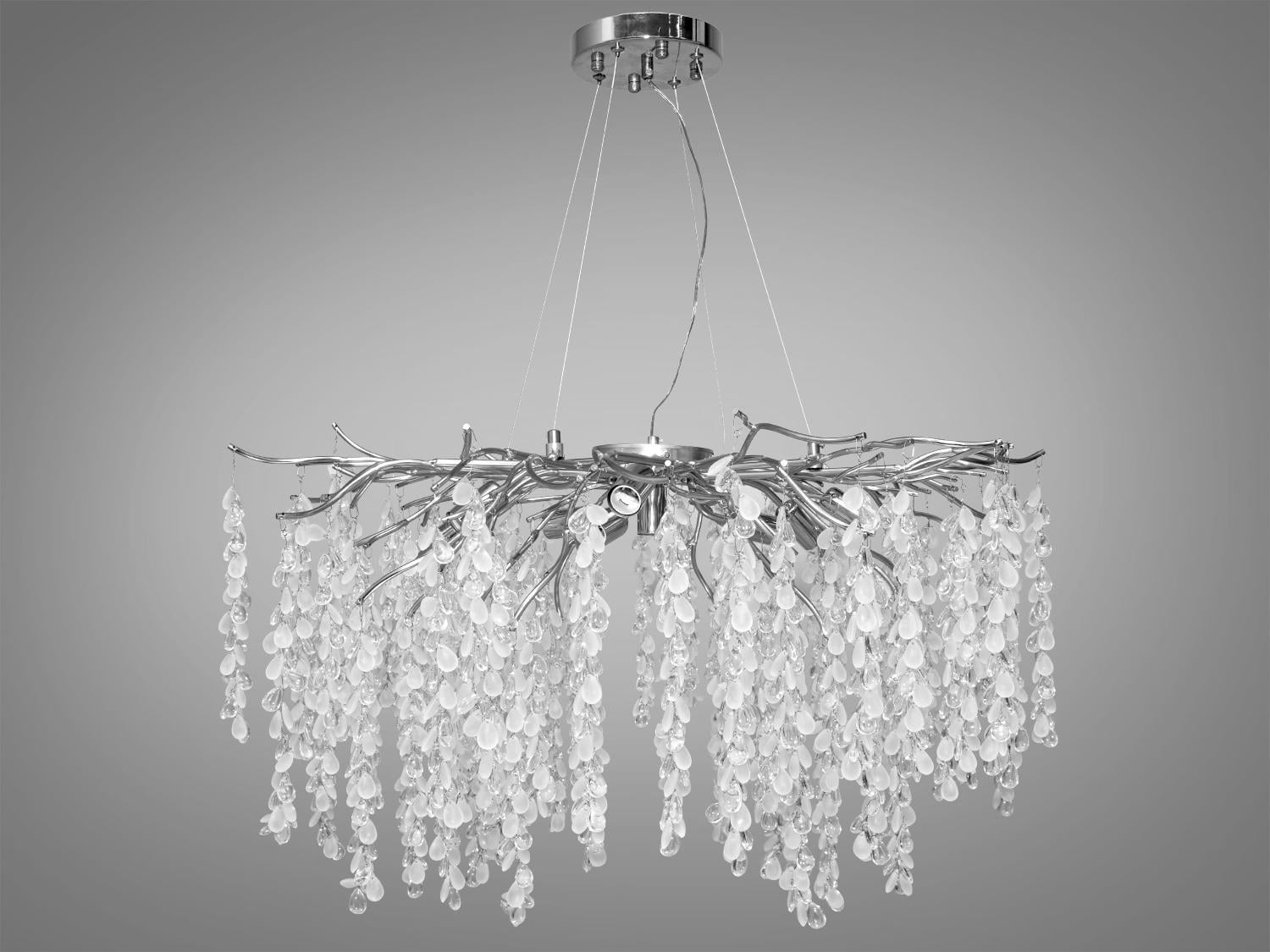 Люстра подвесная хрустальная Diasha 603-800CH современная Хром