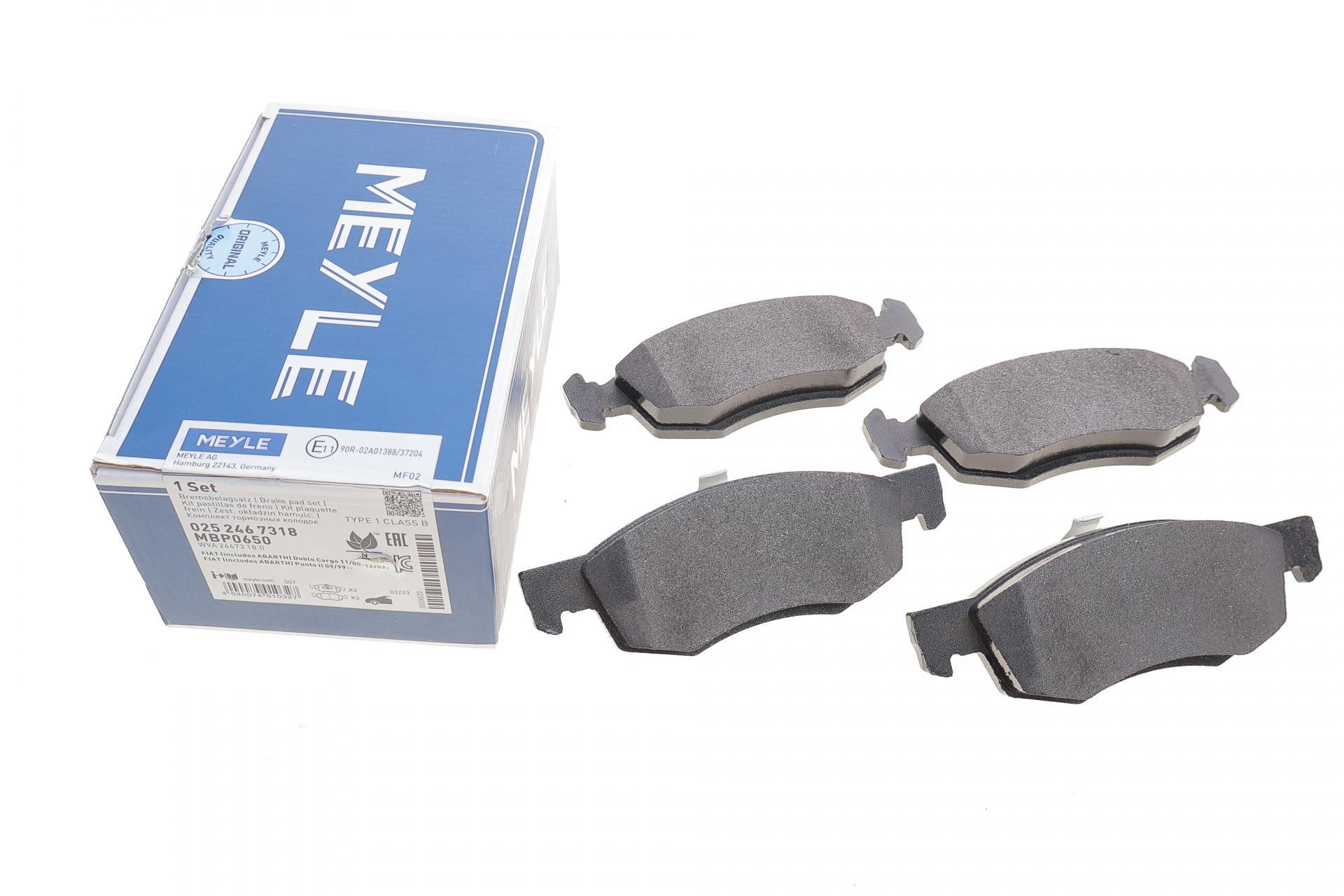 Колодки тормозные передние Meyle для Renault Logan I 04-/Nissan NP200 08- 1.4-1.6 (025 246 7318)