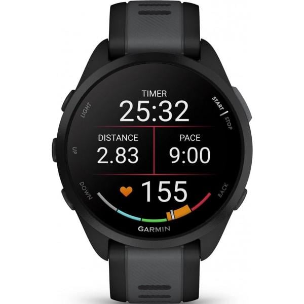 Смарт-годинник Garmin Forerunner 165 Black/Slate Gray (010-02863-20/A0)