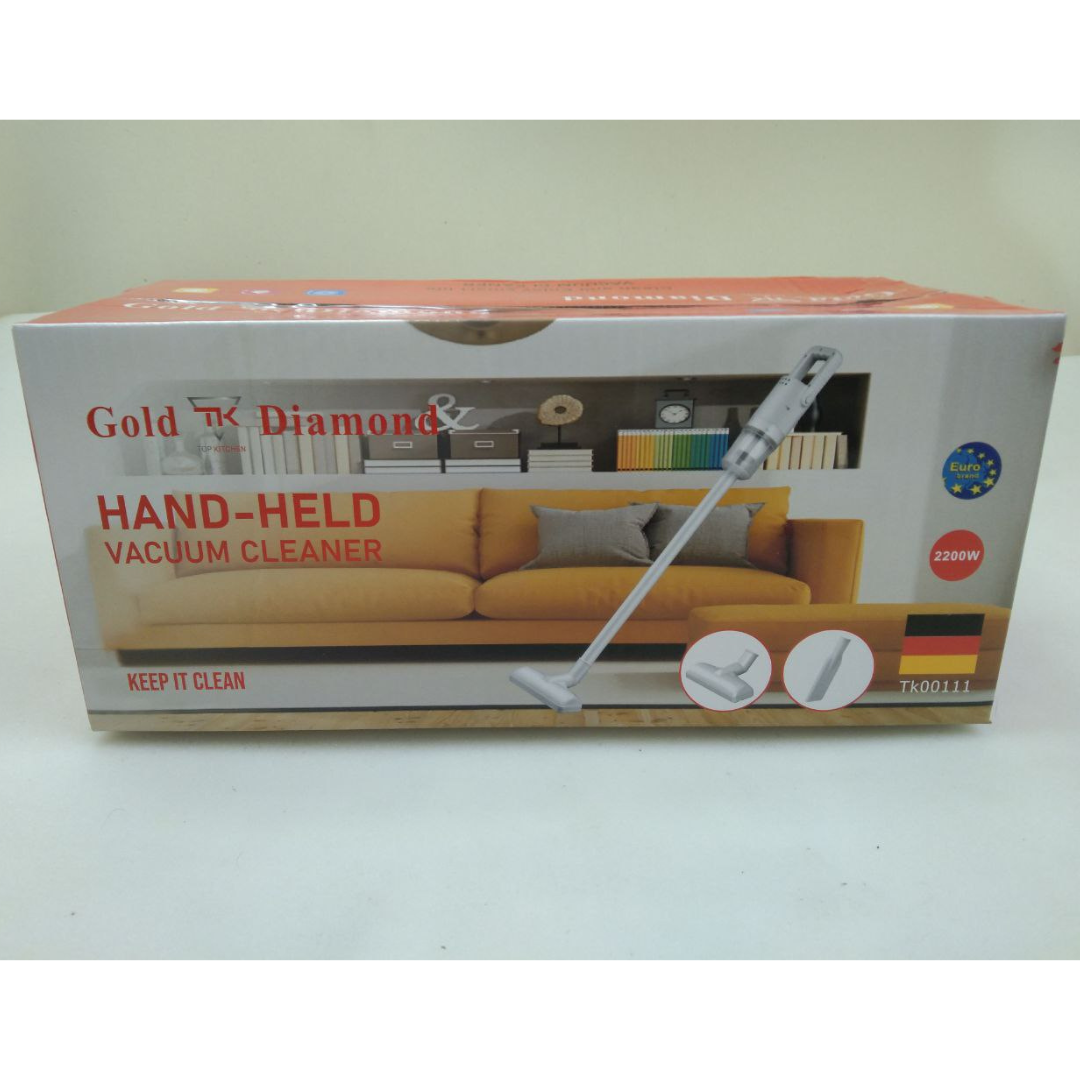 Пилосос вертикальний Gold Diamond ТК-00111В 2в1 для дому та авто - фото 8 Пилосос вертикальний Gold Diamond ТК-00111В 2в1 для дому та авто - фото 8