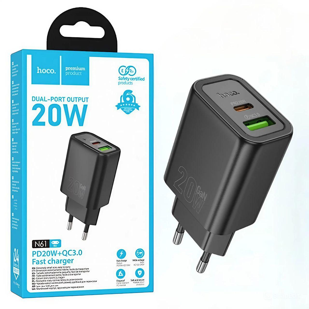 Зарядное устройство Hoco N61 PD 20W/QC3.0