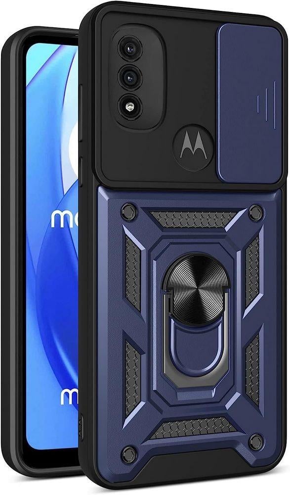 Чехол с защитой камеры 3DGuard Motorola E20 Blue (32449-28)