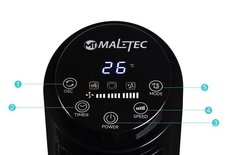 Вентилятор колонный с ионизацией MalTec WK500Wt-ION (11648141) - фото 8