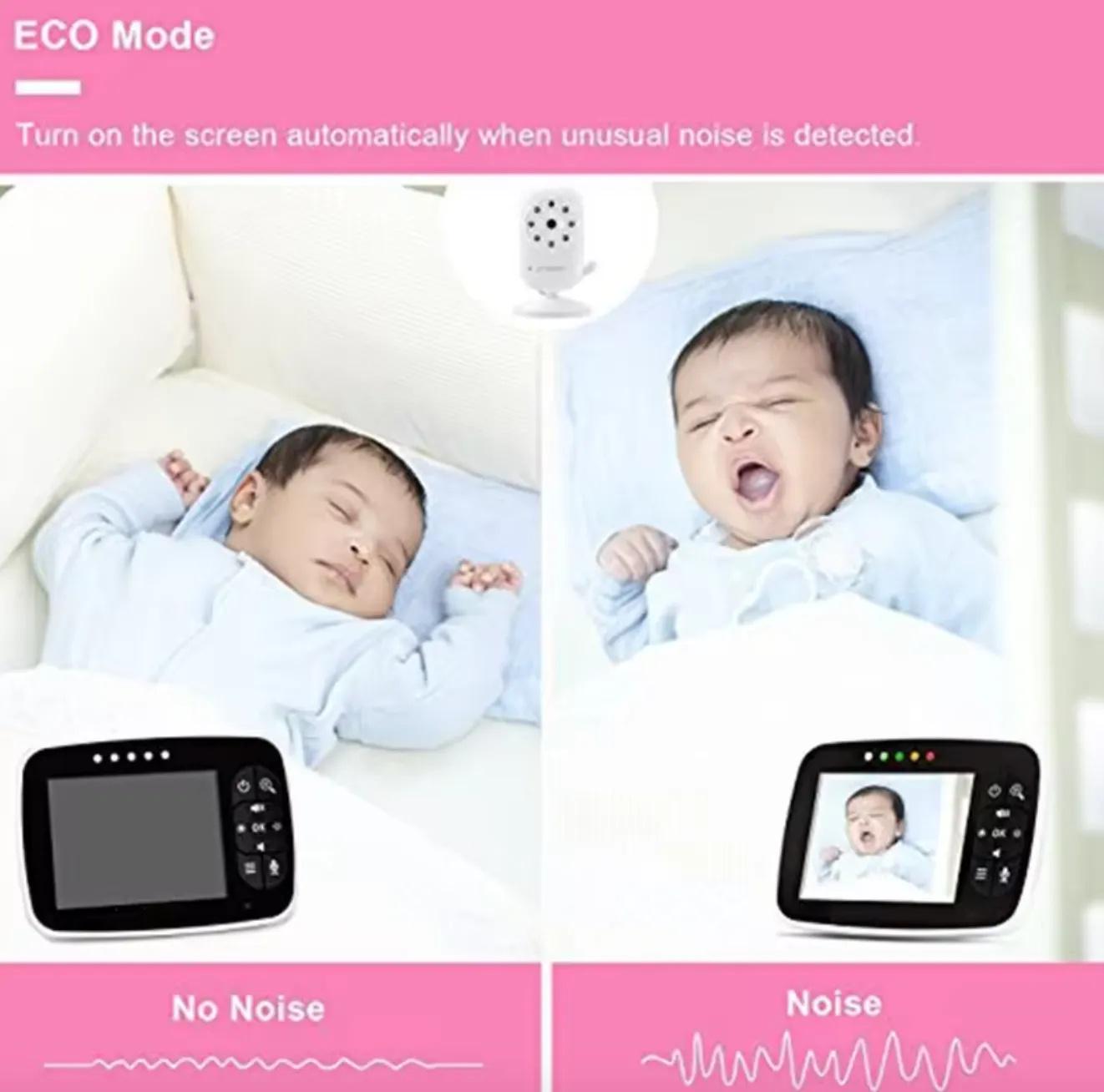 Відеоняня Baby Monitor SM-35/тримач для камери/ 3,5" ЖК-монітором/датчиком звуку/нічне бачення/вимірюванням температури - фото 12 Відеоняня Baby Monitor SM-35/тримач для камери/ 3,5" ЖК-монітором/датчиком звуку/нічне бачення/вимірюванням температури - фото 12