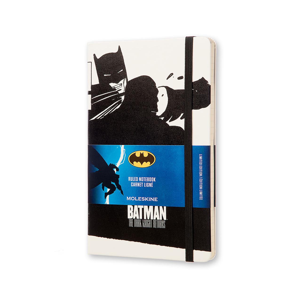 Блокнот Moleskine Limited Batman средний 240 страниц белый в линейку 13х21 см (8052204400935)