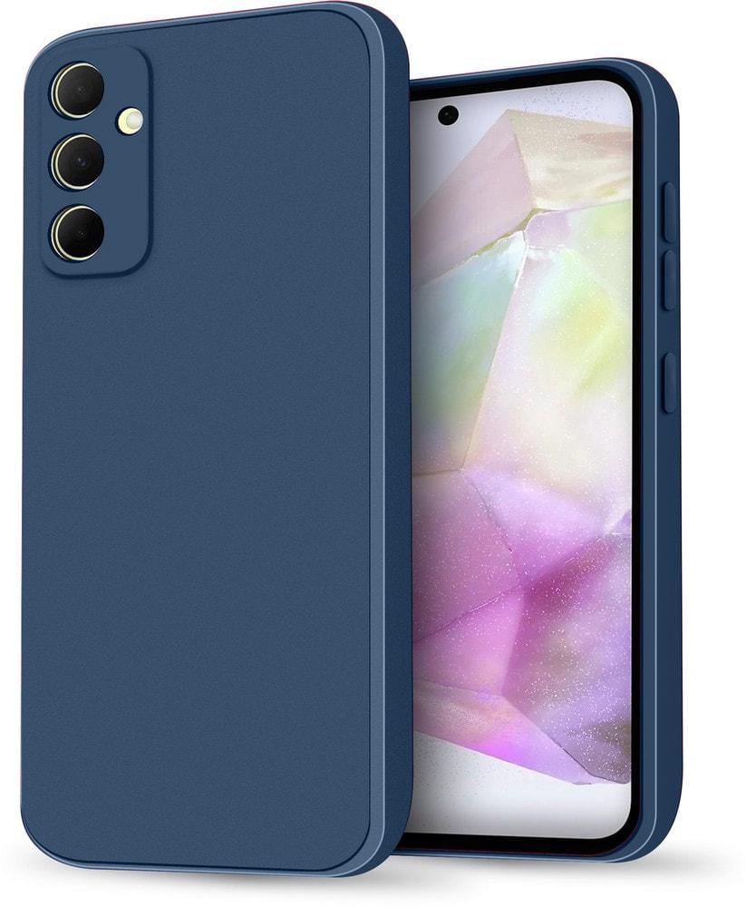 Силиконовый чехол HardCorner Samsung Galaxy A35 A356 (с микрофиброй) Blue (36128-28) Силиконовый чехол HardCorner Samsung Galaxy A35 A356 (с микрофиброй) Blue (36128-28)