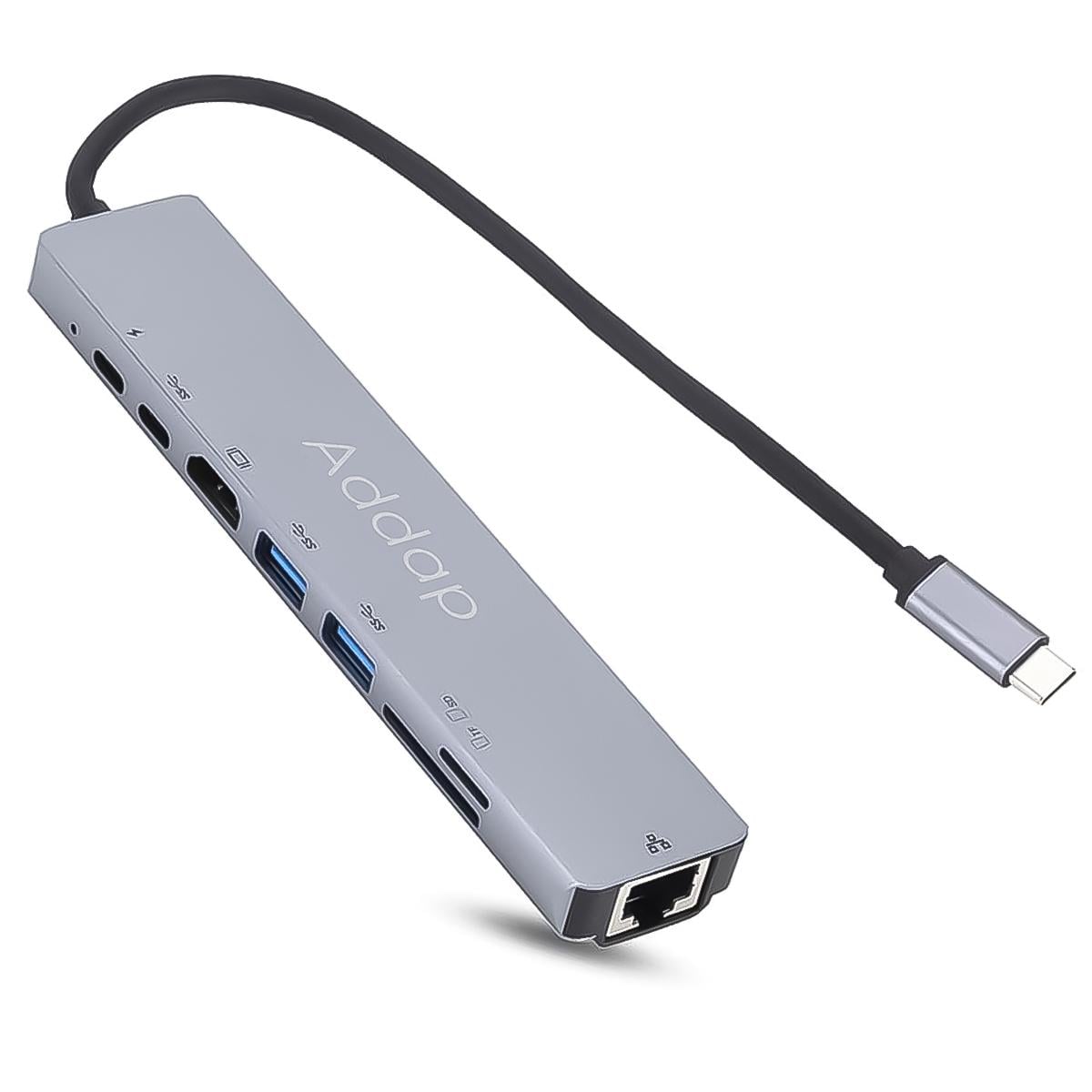 Хаб USB Type-C Addap MH-04 (7587)