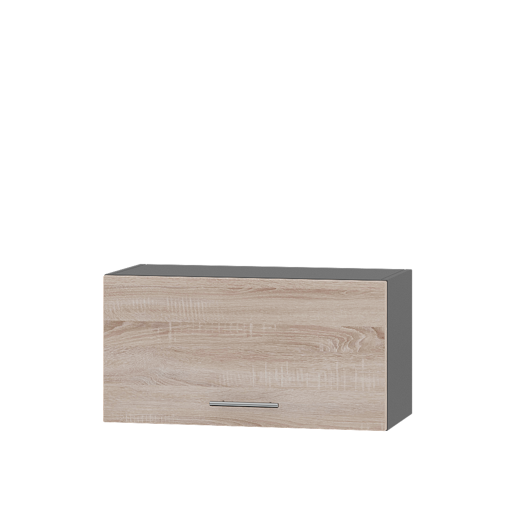 Шкаф верхний Эверест Оптима модуль Верх В09-700 70х30х36 см Дуб Сонома/Антрацит (07750)