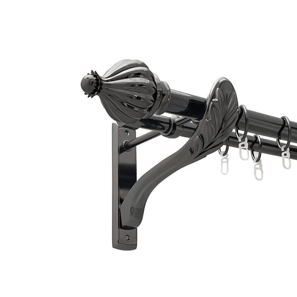 Карниз Orvit Таджа металевий дворядний ретро гладка труба кільце металеве 25/19 мм 300 см Онікс (00-00021522) - фото 1 Карниз Orvit Таджа металевий дворядний ретро гладка труба кільце металеве 25/19 мм 300 см Онікс (00-00021522) - фото 1