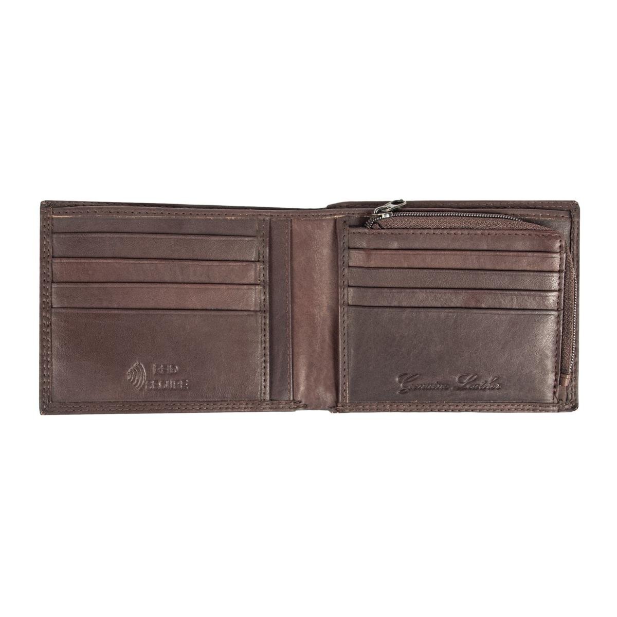 Кошелек кожаный мужской Ridgeback JBNC39MN Brown (JBNC39MN BRN) - фото 3 Кошелек кожаный мужской Ridgeback JBNC39MN Brown (JBNC39MN BRN) - фото 3