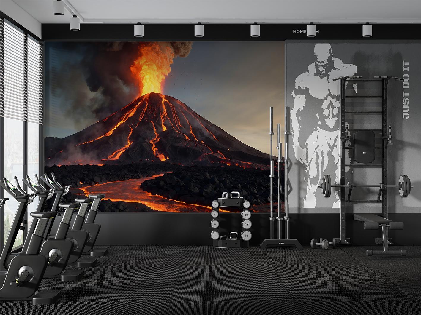 Фотообои флизелиновые Upstream Вулкан с лавой 180х120 см (S5NTR-112/2) - фото 5