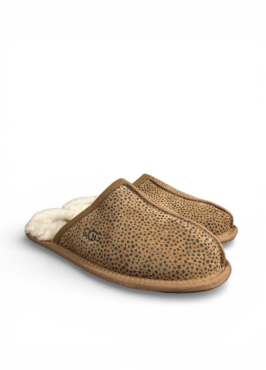 Тапочки UGG Pearle Micro Cheetah s/n1153614 р. 36 US 5 22 см Коричневый (2899183376)