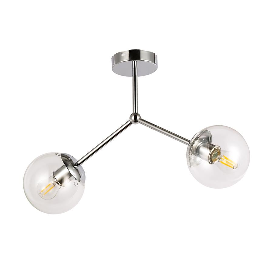 Люстра молекула потолочная Levistella 7529811-2 CR/CL плафоны прозрачные Хром