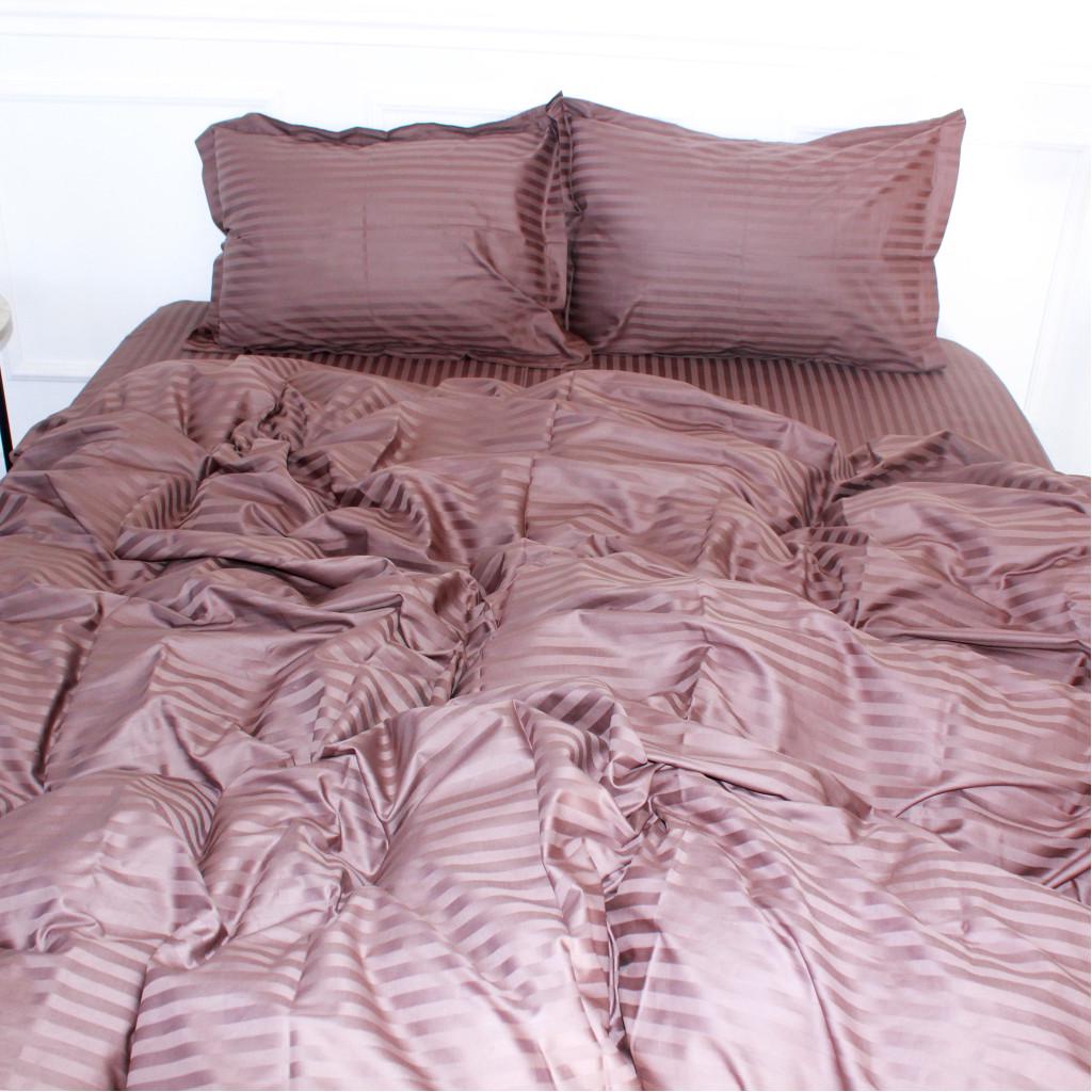 Комплект постельного белья детский MirSon 30-0006 satin-stripe 110x140 см Dark Brown (182712) Комплект постельного белья детский MirSon 30-0006 satin-stripe 110x140 см Dark Brown (182712)