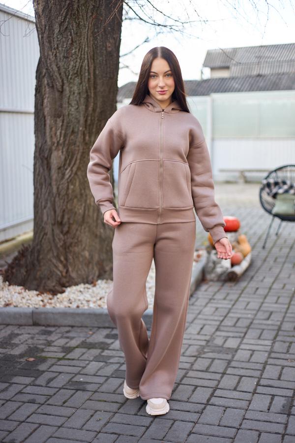 Спортивный костюм женский двойка зимний Aksan XS Светло-коричневый 25.2746 _light-brown_40 S)