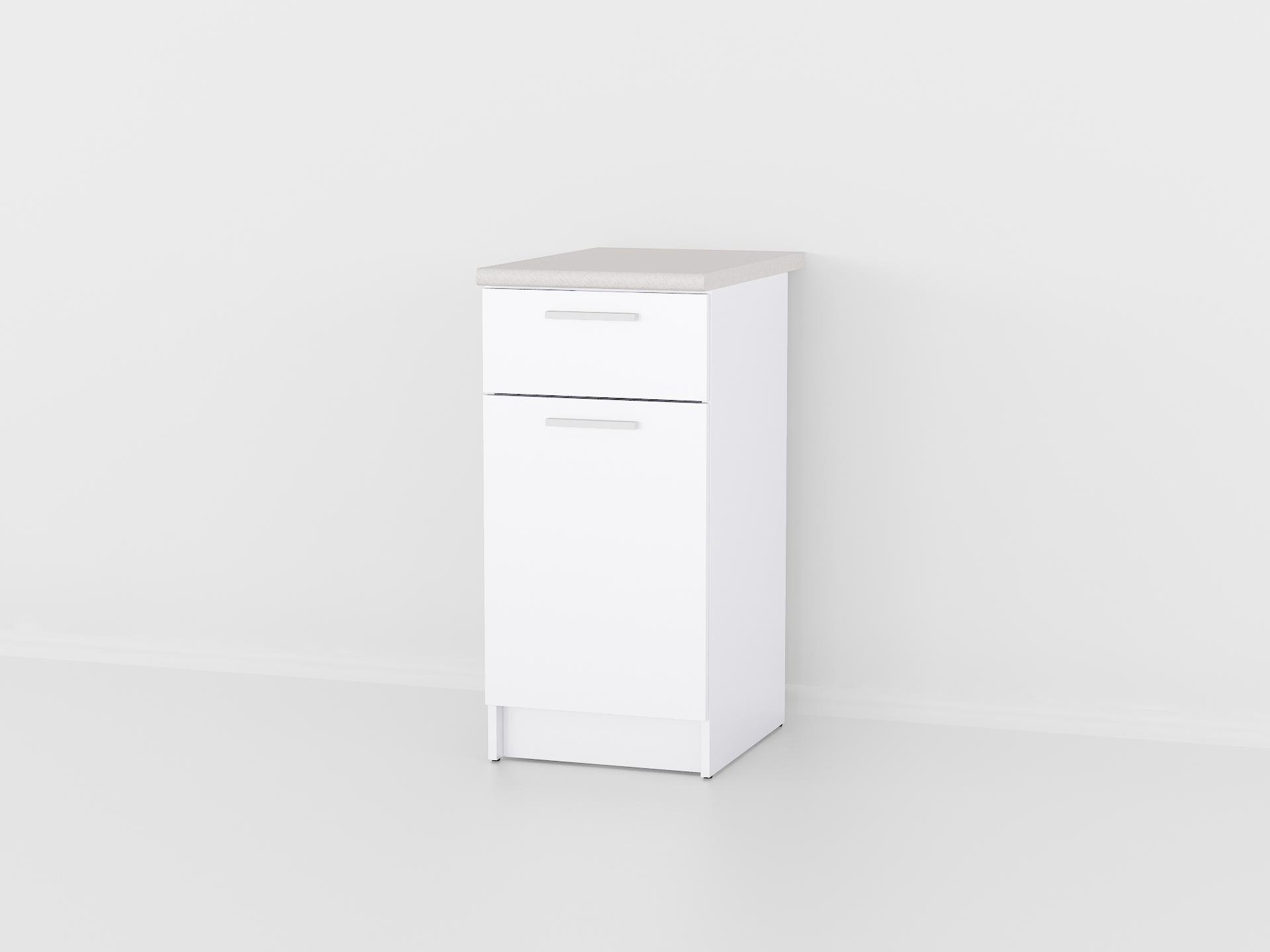 Тумба на кухню с ящиком ДСП без столешницы 400 мм (K-4wh)