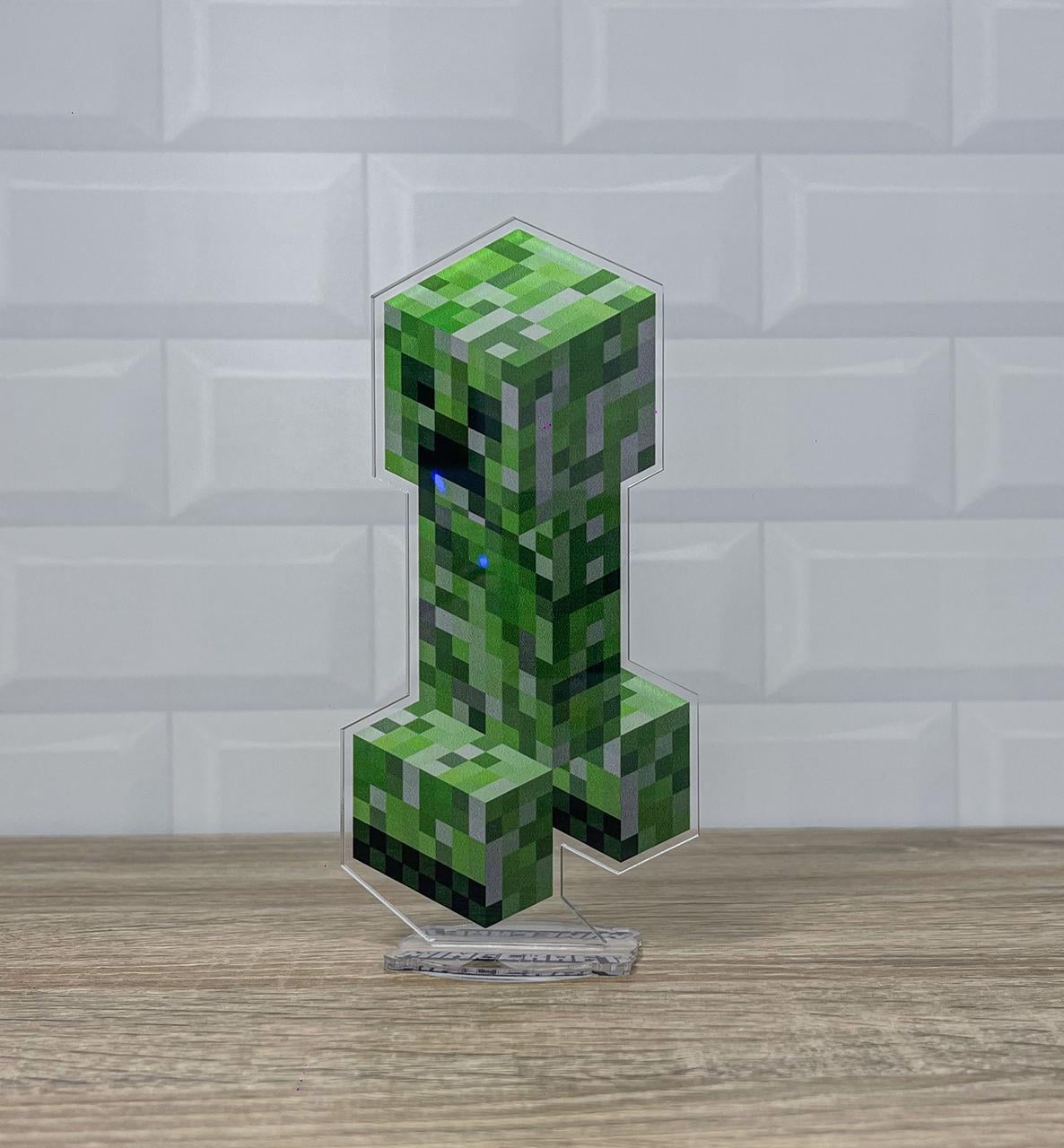 Фигурка коллекционная акриловая Minecraft Крипер 15 см (2123715238)