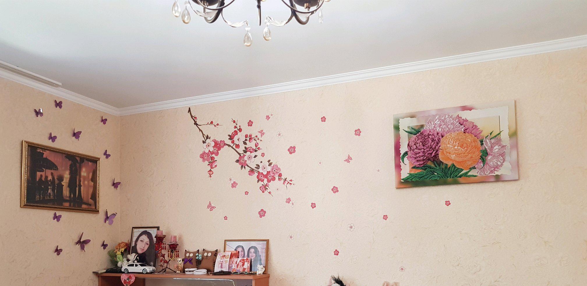 Наклейка интерьерная на стену Green Life Цветущий персик 75х165 см (AY9053) - фото 6 Наклейка интерьерная на стену Green Life Цветущий персик 75х165 см (AY9053) - фото 6