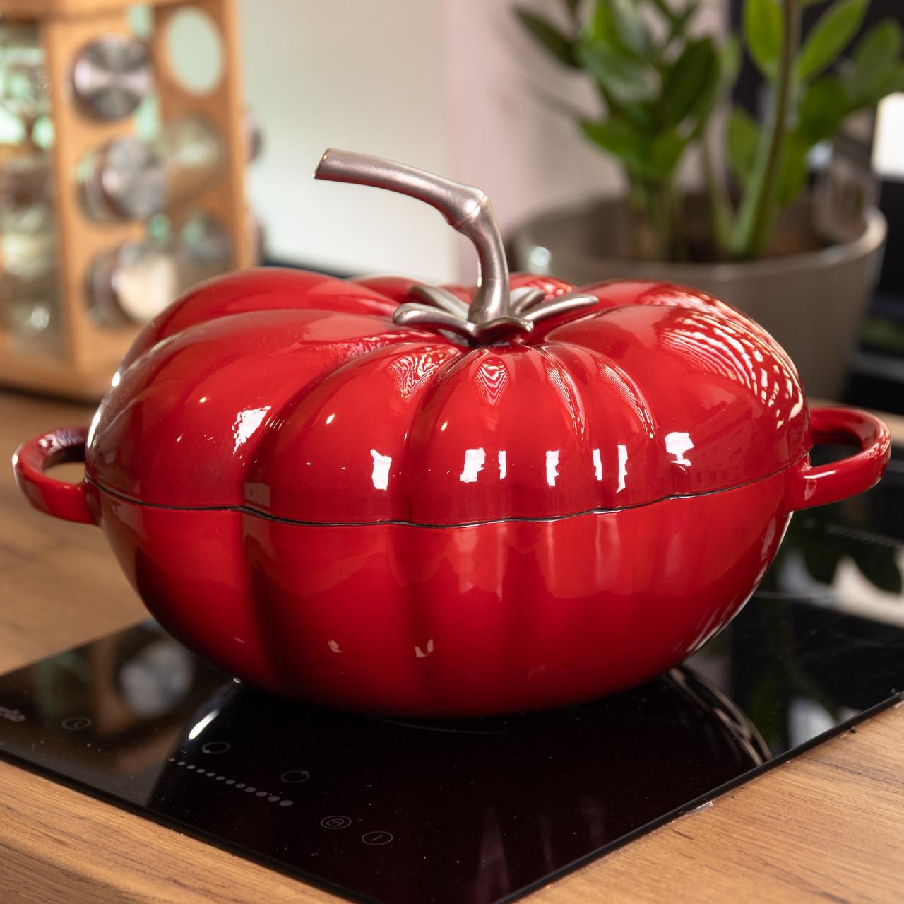 Кастрюля чугунная эмалированная Iron Tomato 2,5 л Красный (HP-FLG-20 RED) Кастрюля чугунная эмалированная Iron Tomato 2,5 л Красный (HP-FLG-20 RED)