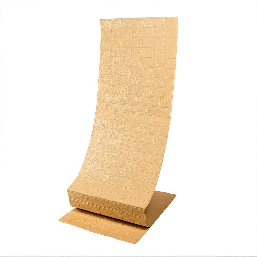 3D-панель самоклеющаяся Sticker Wall Бежевый кирпич рулон 700х20000х3 мм (R009-3-20)