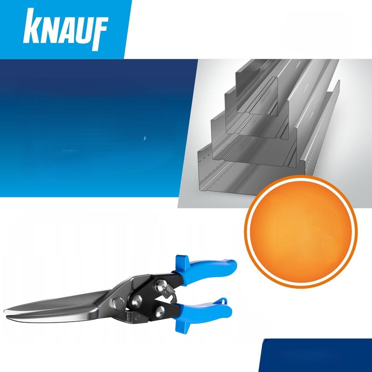 Ножницы ручные для листового металла KNAUF с прямым профилем металлические (29589602) - фото 3 Ножницы ручные для листового металла KNAUF с прямым профилем металлические (29589602) - фото 3