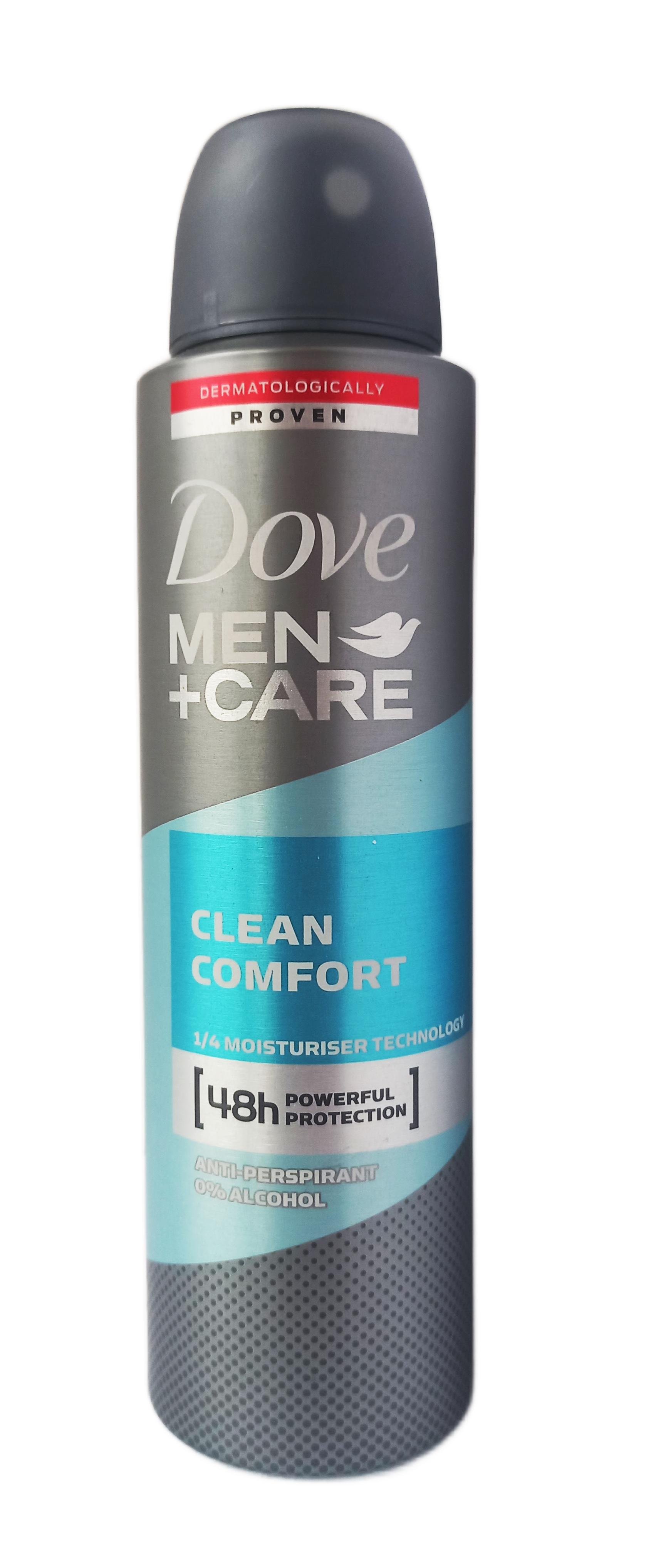 Антиперспирант аэрозоль Dove Men+Care Clean Comfort Экстразащита и уход 150 мл (129575)