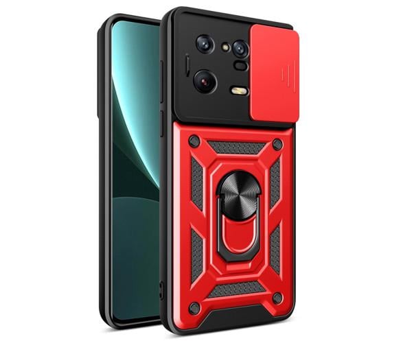 Чехол накладка Ricco Camera Sliding для Xiaomi 13 Pro Красный