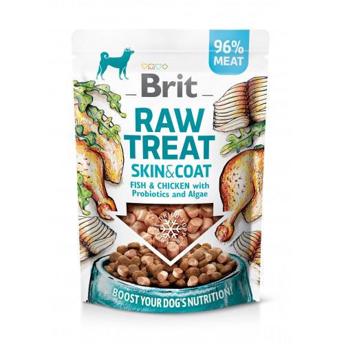 Лакомство для собак Brit Raw Treat freeze-dried Skin and Coat 40 г Лакомство для собак Brit Raw Treat freeze-dried Skin and Coat 40 г