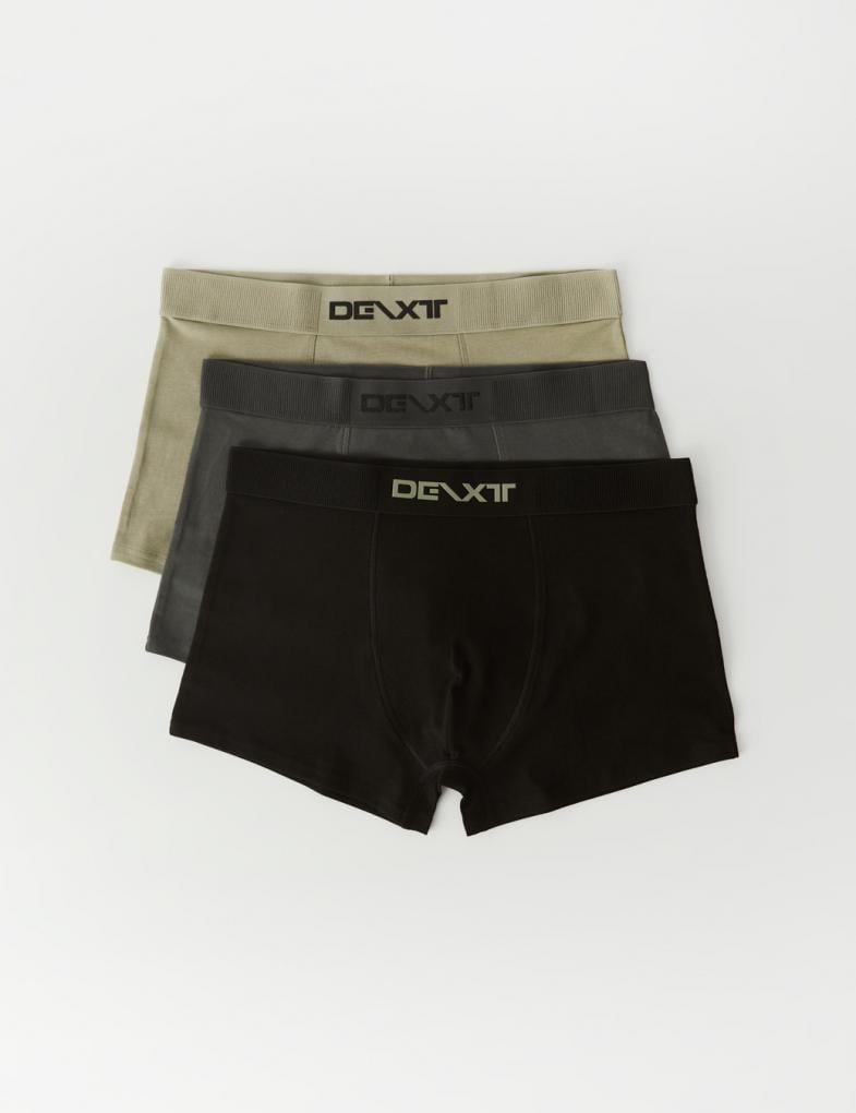 Набір трусів боксерів чоловічих Diverse DEXT RIBBY 3 шт. XL Чорний/Графіт/Хакі (5905384054753)