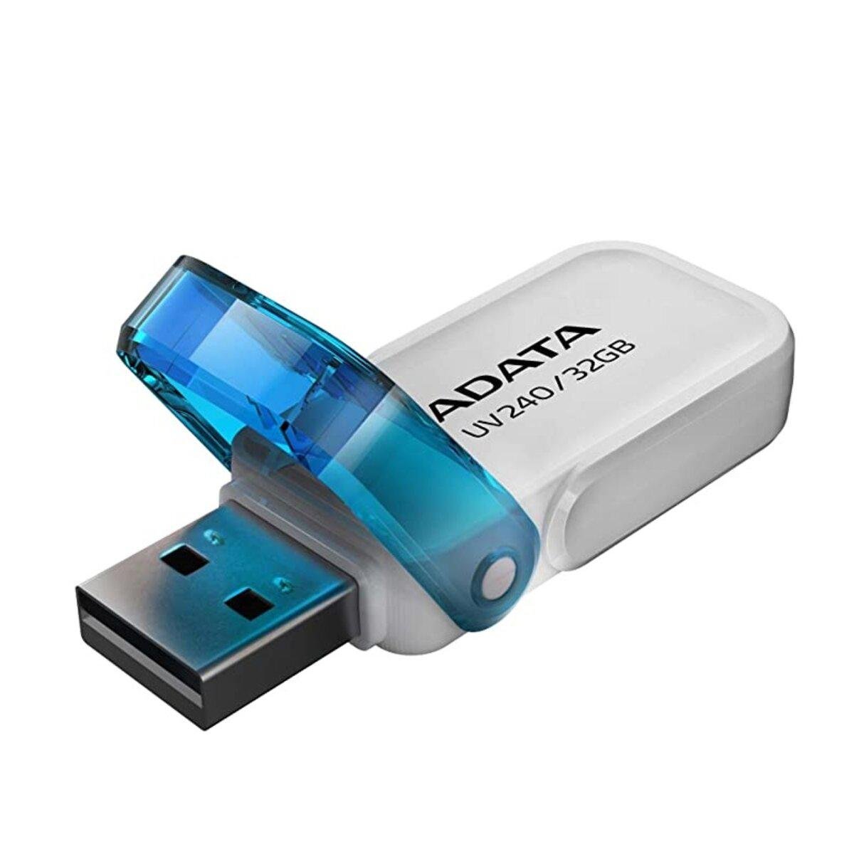 Флеш-память A-DATA AUV 240 USB2.0 32 Gb White (568855) - фото 2