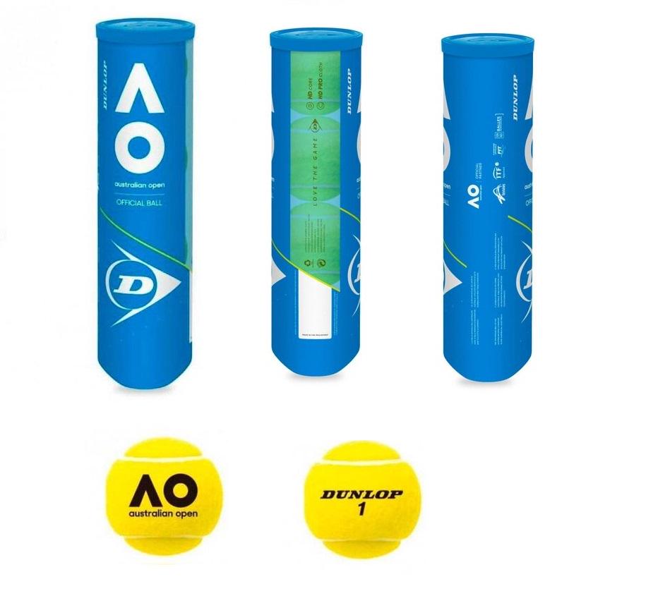 М'ячі для великого тенісу Dunlop Australian Open 4 ball (DAO)