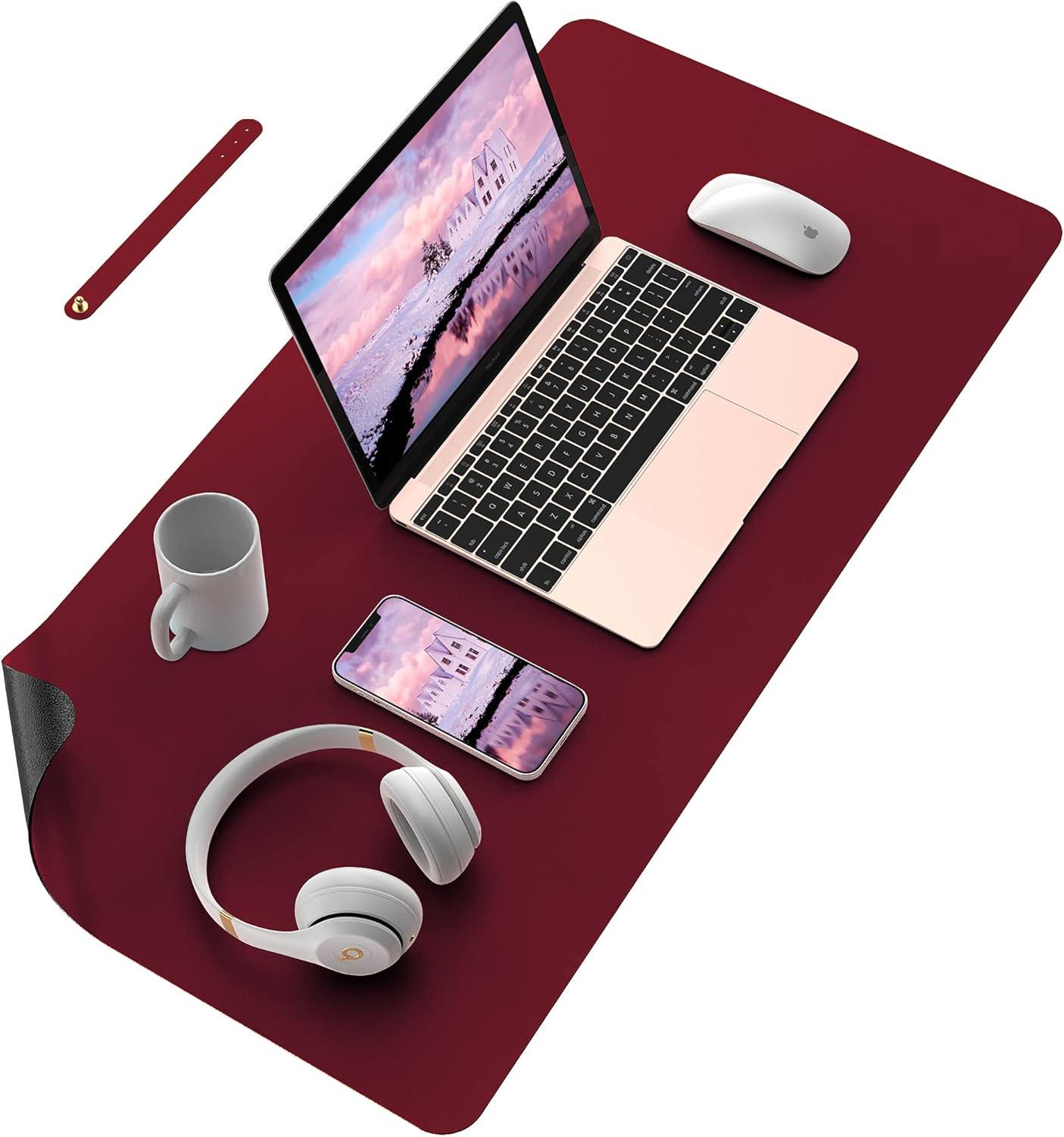 Килимок для мишки Desk Mat Ultra Slim 900x400x1,8 мм Black/Wine Red - фото 4 Килимок для мишки Desk Mat Ultra Slim 900x400x1,8 мм Black/Wine Red - фото 4