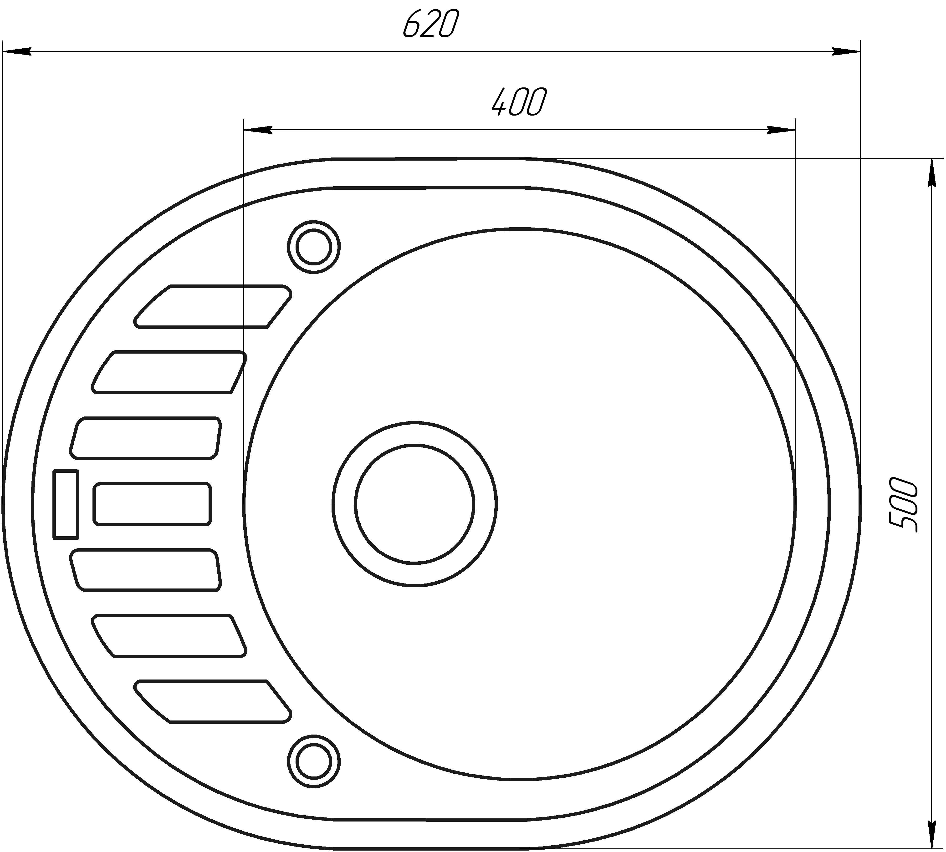 Мойка гранитная Globus Lux ARNO Мокко (620х500мм-А0001) - фото 7