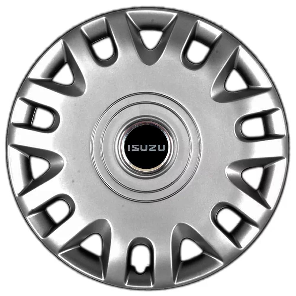 Колпаки SJS 333 з логотипом Isuzu R15 4 шт. Серебристый (2789080056)