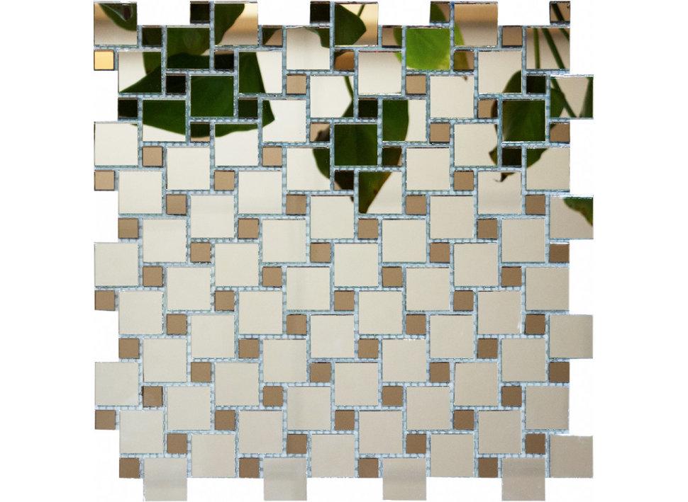 Мозаїка дзеркальна Vivacer ZP-04 на сітці (001477)