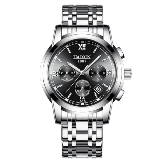 Мужские часы Haiqin 8502 Silver/Black