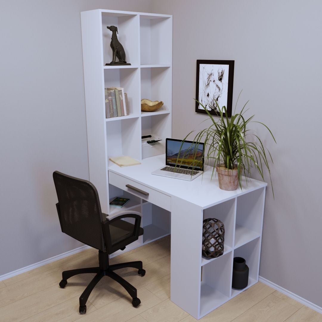 Комп'ютерний стіл Тиса Меблі СП-121 Білий (6672c8d1f0fe493c534c39e2)