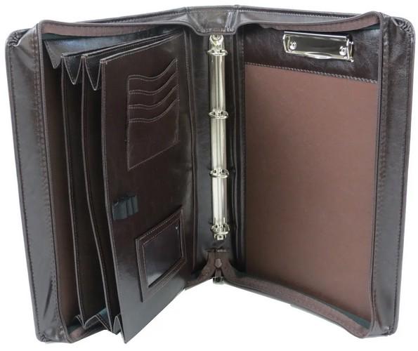 Папка деловая из искусственной кожи JPB Коричневый (super365_AK-07N brown)