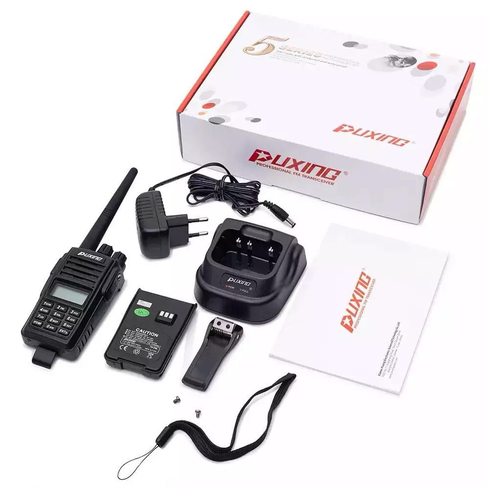 Рація Puxing PX-568 UHF IP67 55х115х35 мм Чорний - фото 3