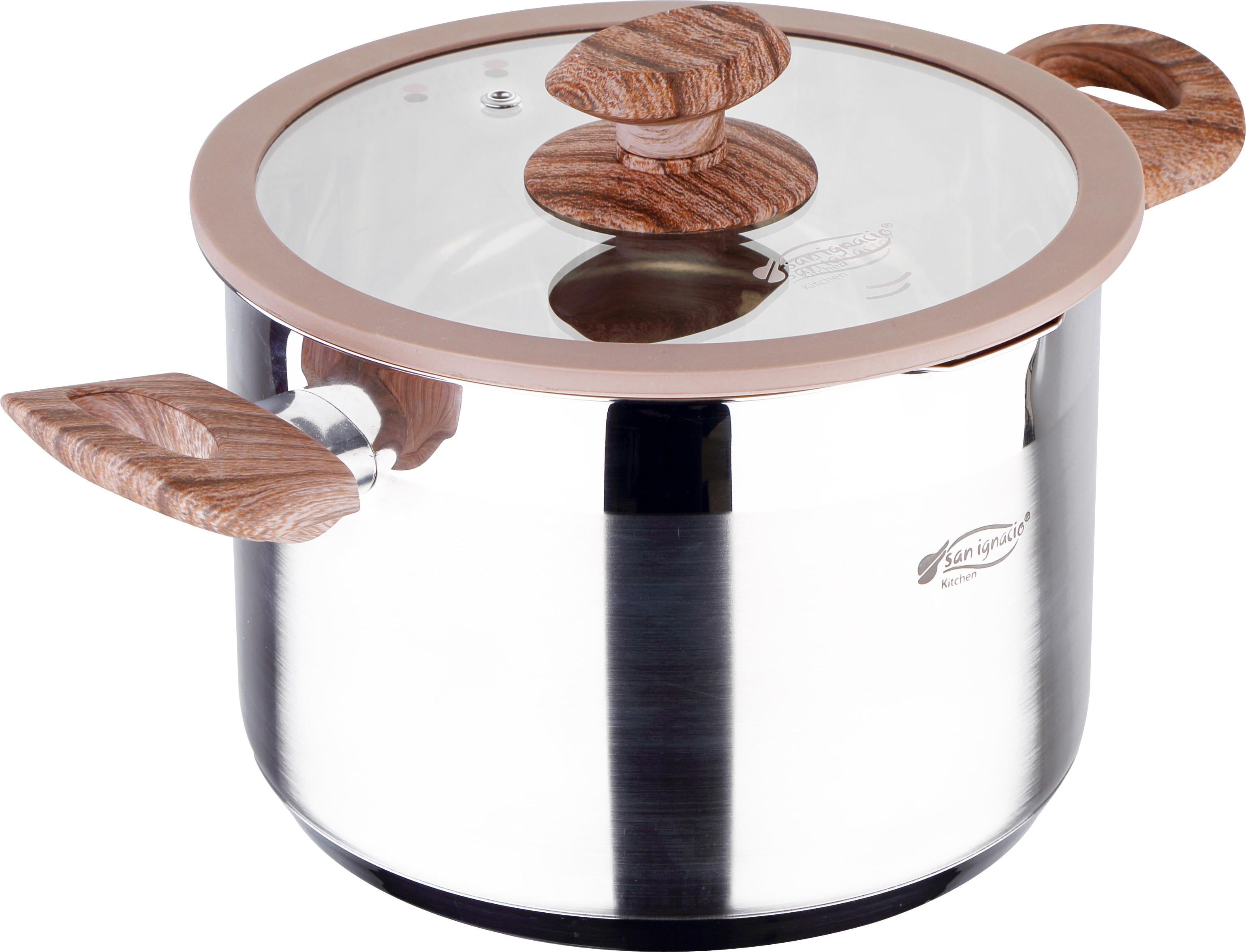 Кастрюля San Ignacio SG-8103 4 л Нержавеющая сталь (14384042) Кастрюля San Ignacio SG-8103 4 л Нержавеющая сталь (14384042)