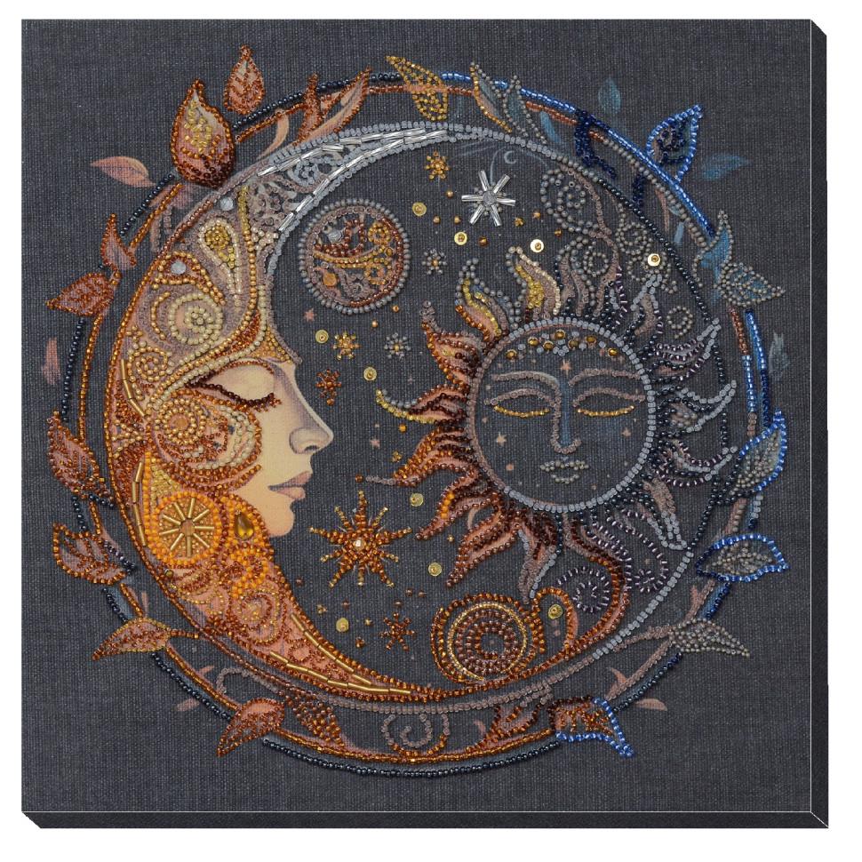 Набор для вышивки бисером Abris Art В плену ночи 25,5х25,2 Разноцветный (AB-896)