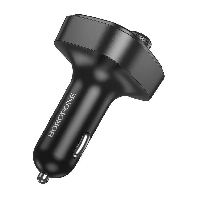 Зарядний пристрій автомобільний FM-модулятором Borofone BC59 Heroic car BT FM transmitter Black (6941991117312) Зарядний пристрій автомобільний FM-модулятором Borofone BC59 Heroic car BT FM transmitter Black (6941991117312)