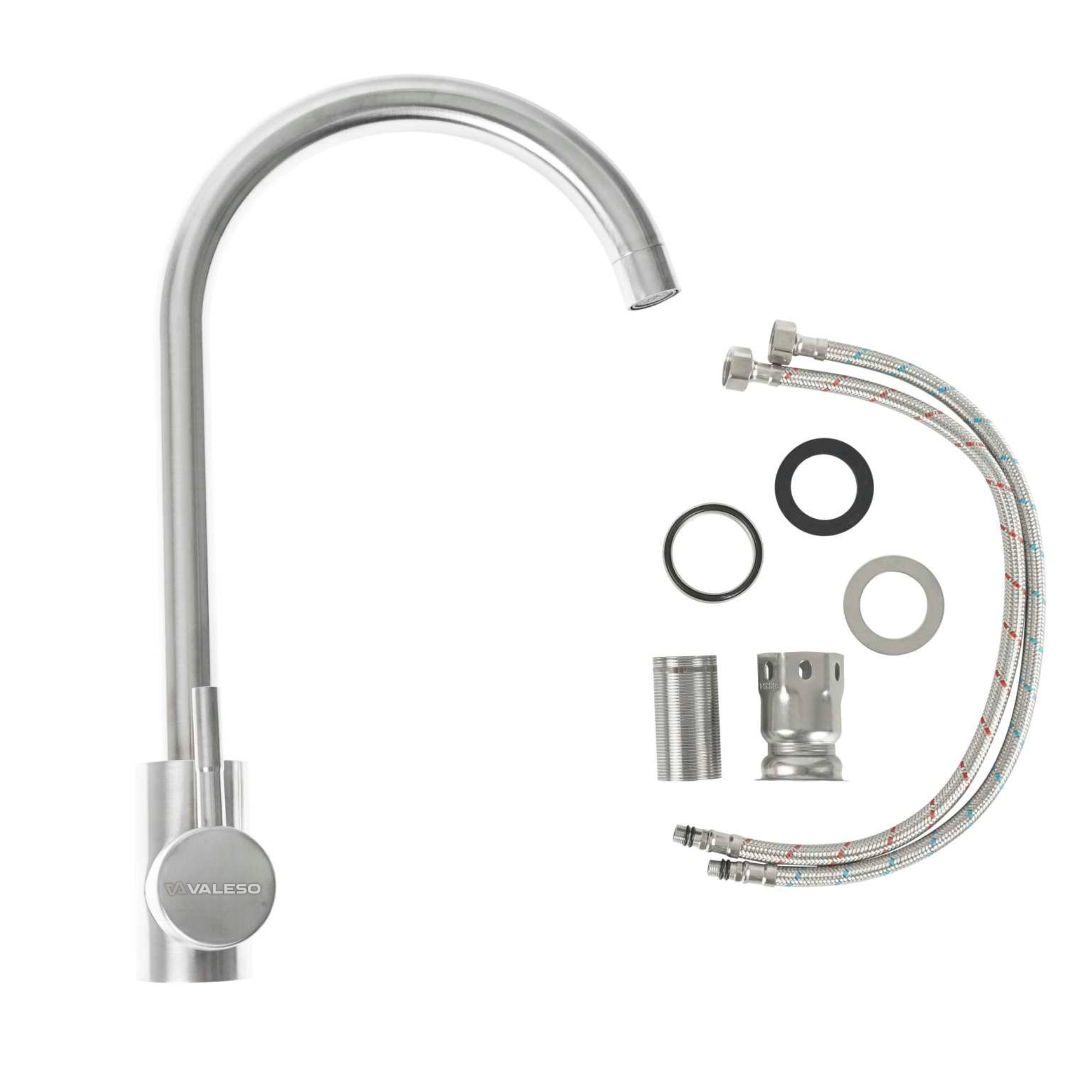 Комплект мойка накладная 8060 сатин "R" 0,7/160 Valeso и 56 NESP смеситель кухонный - фото 8 Комплект мойка накладная 8060 сатин "R" 0,7/160 Valeso и 56 NESP смеситель кухонный - фото 8