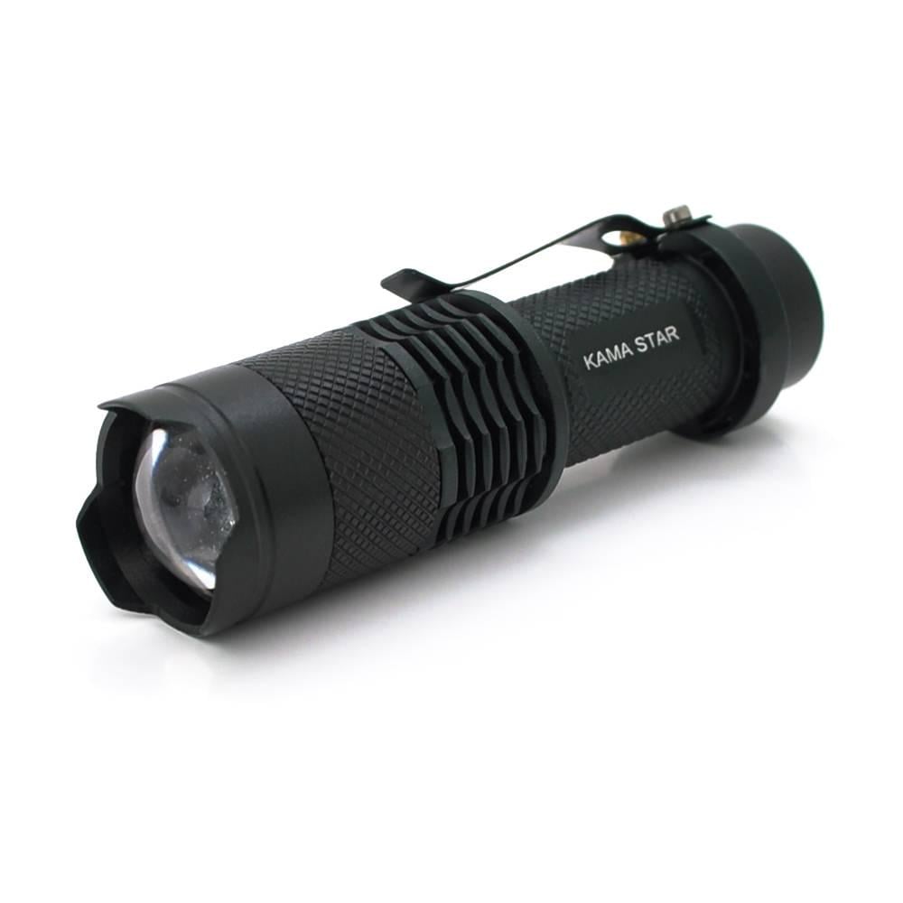 Ліхтар ручний KAMASTAR KM-82 1LED CREE Q5 3W 3 режими ZOOM АА/1300 mAh IP40 СЗУ 82х26х26 мм Black (30030) Ліхтар ручний KAMASTAR KM-82 1LED CREE Q5 3W 3 режими ZOOM АА/1300 mAh IP40 СЗУ 82х26х26 мм Black (30030)