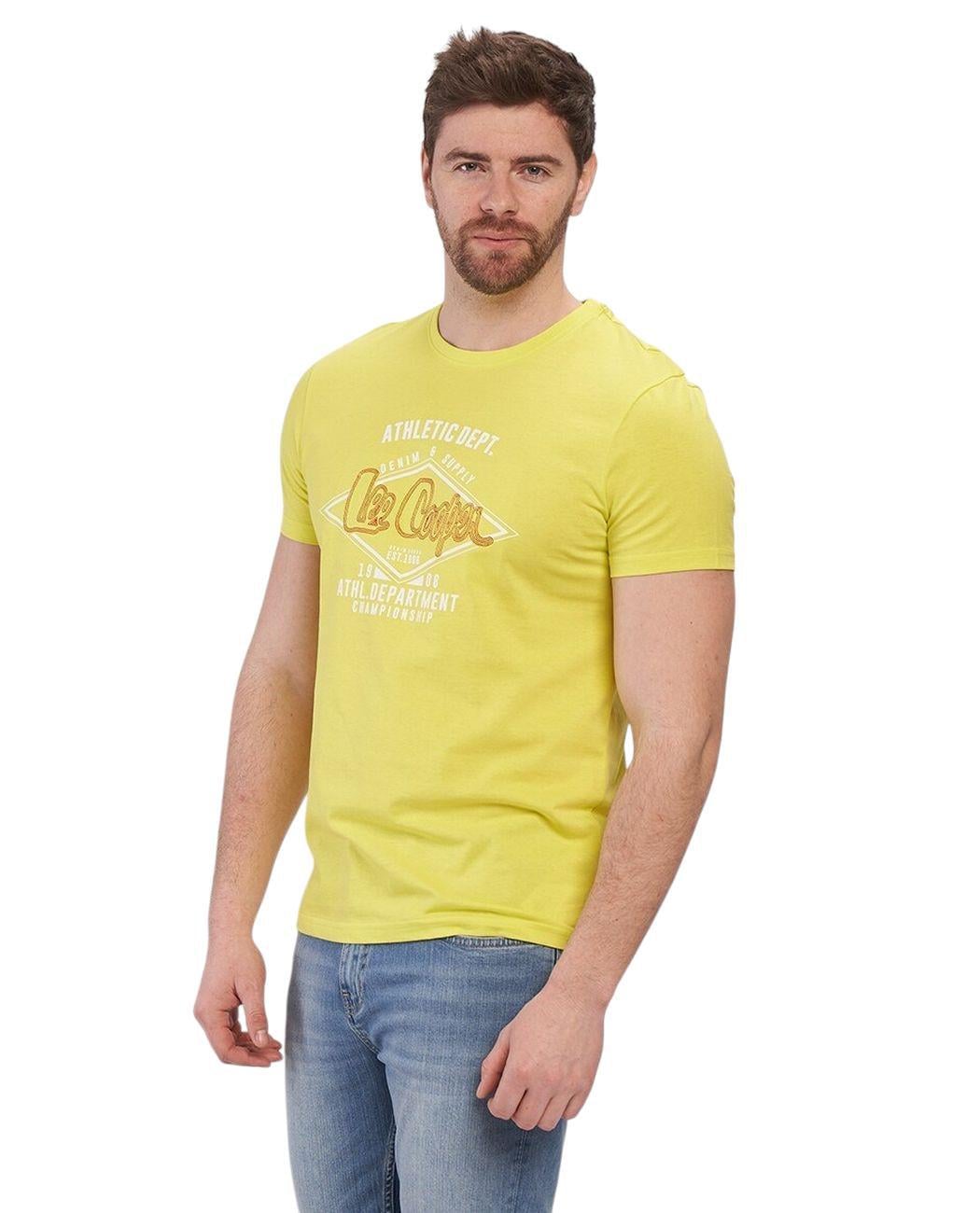 Футболка мужская Lee Cooper 10196352.Y78 XXL Желтый (4894534347139)