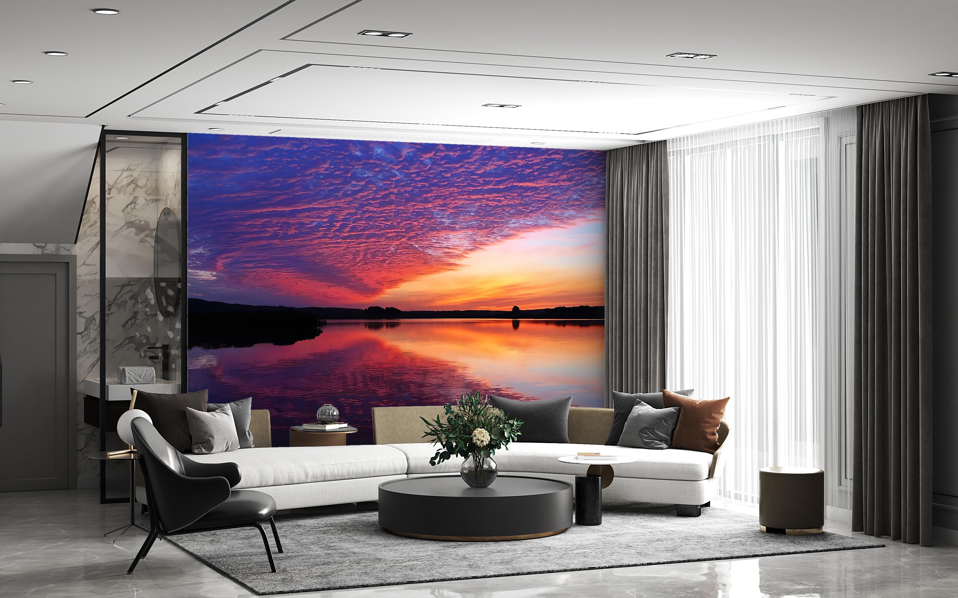 Фотообои флизелиновые Upstream Закат над озером 230х153 см (S5NTR-113/3) - фото 8 Фотообои флизелиновые Upstream Закат над озером 230х153 см (S5NTR-113/3) - фото 8